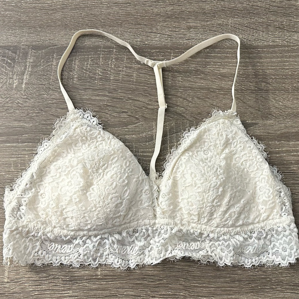 Aerie White Lace Bralette